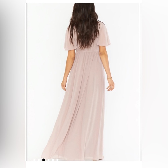 Show Me Your MuMu Emily Empire Maxi Dress, NWT, Soft Beige, XL - Picture 3 of 4